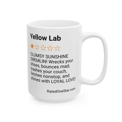 DOGS - YELLOW LAB - WHITE MUG