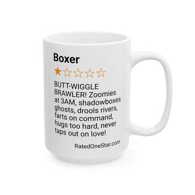 DOGS - BOXER - WHITE MUG