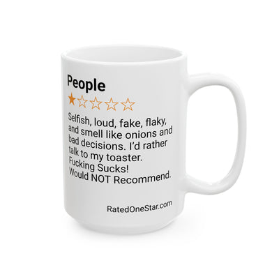 PEOPLE - SELFISH - WHITE MUG