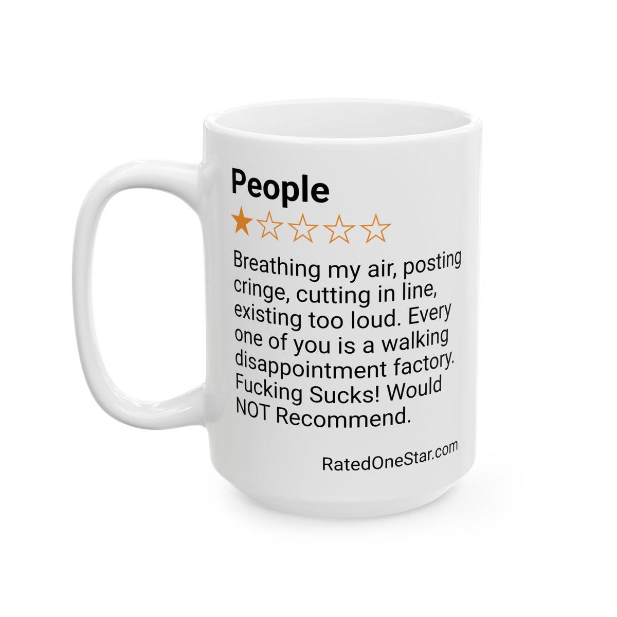 PEOPLE - POSTING CRINGE - WHITE MUG
