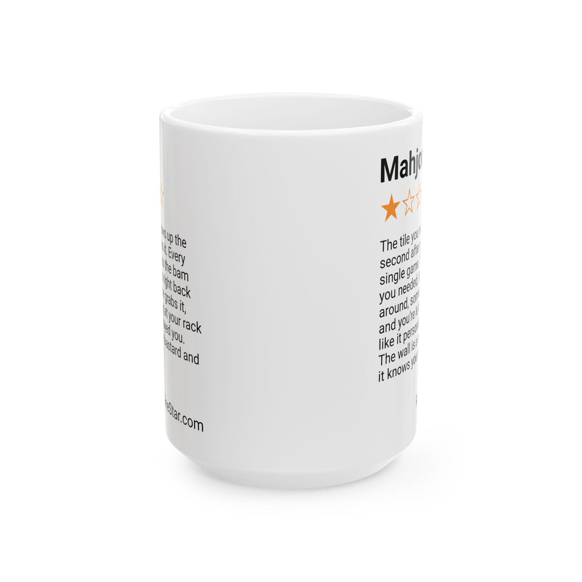 MAHJONG - TILE YOU NEED  - WHITE MUG
