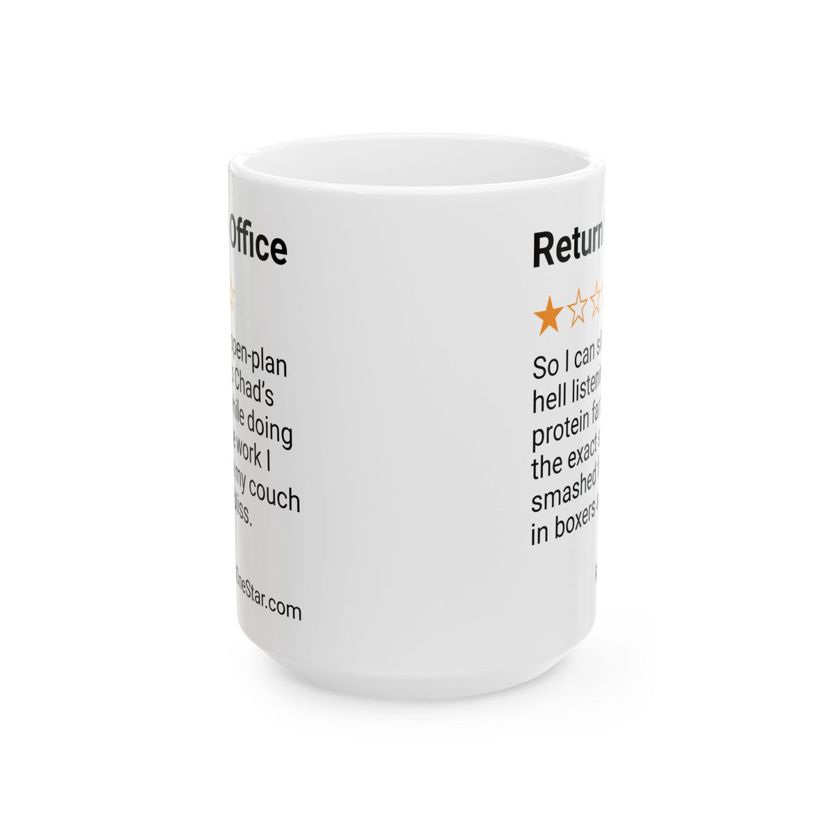 RETURN TO OFFICE - PROTEIN FARTS - WHITE MUG