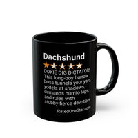 DOGS - DACHSHUND - BLACK MUG