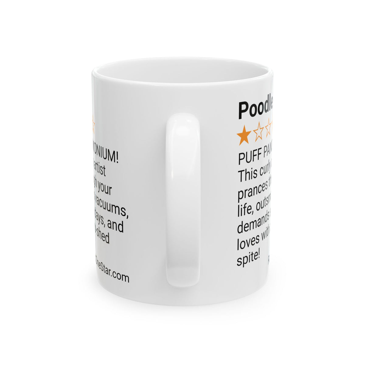 DOGS - POODLE - WHITE MUG