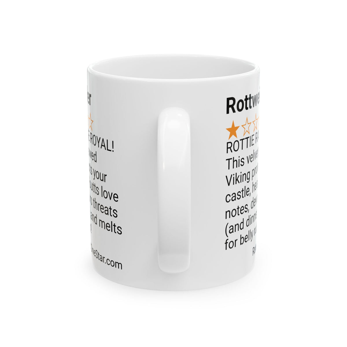 DOGS - ROTTWEILER - WHITE MUG