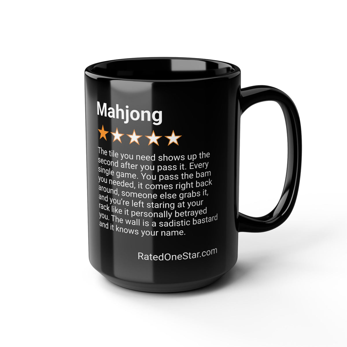MAHJONG - TILE YOU NEED - BLACK MUG