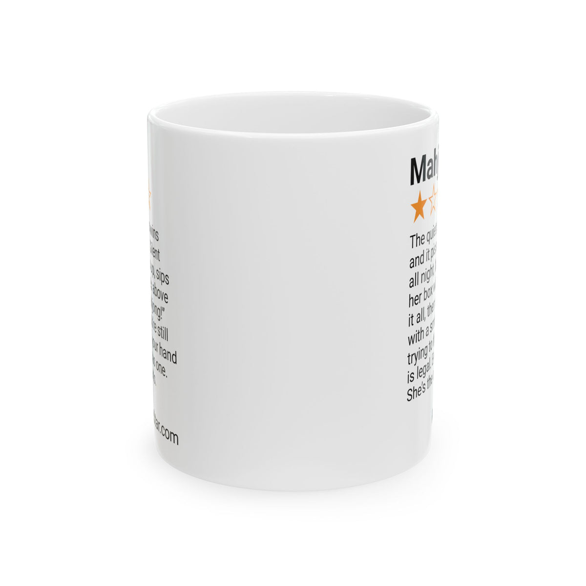 MAHJONG - QUIET ONE - WHITE MUG