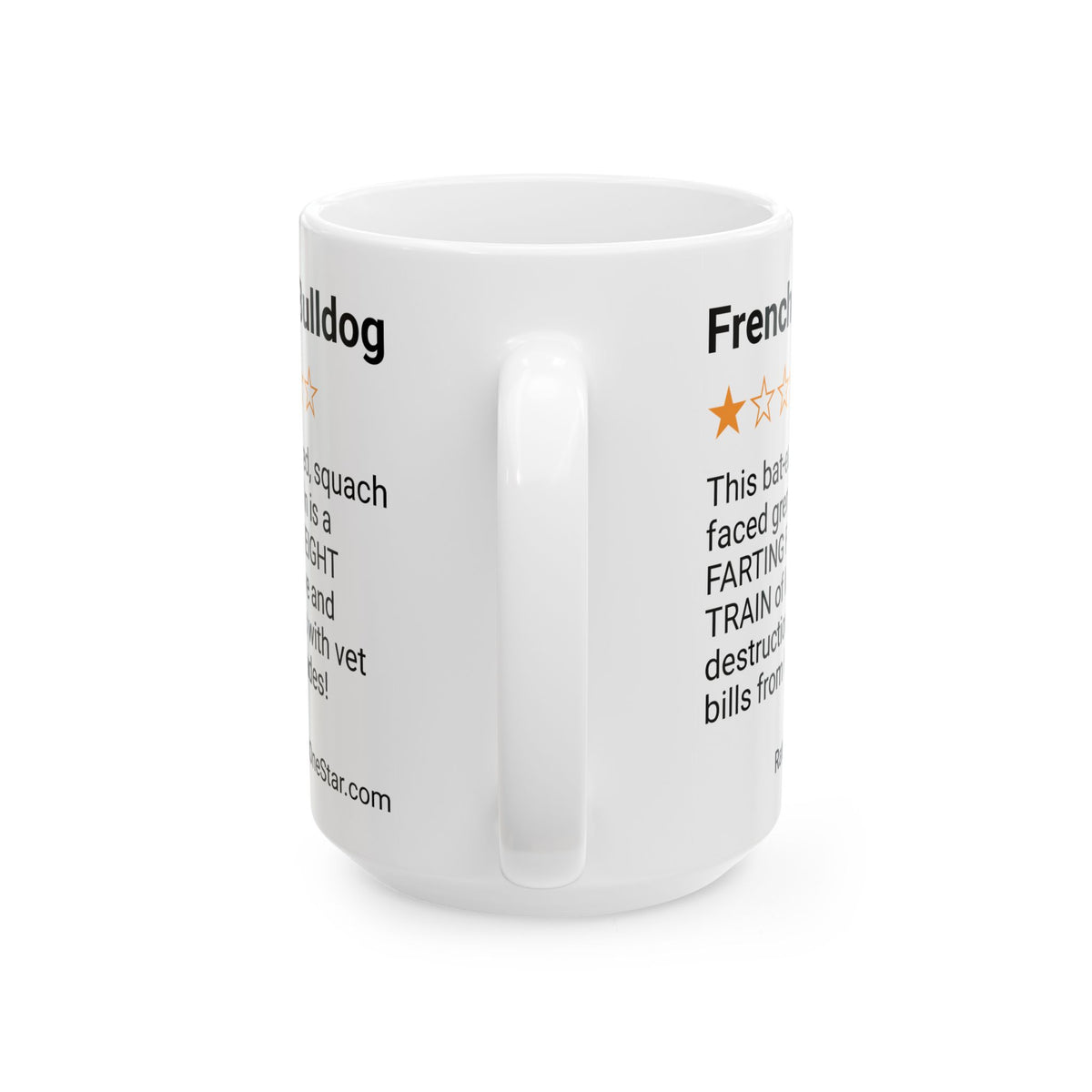 DOGS - FRENCH BULLDOG  - WHITE MUG