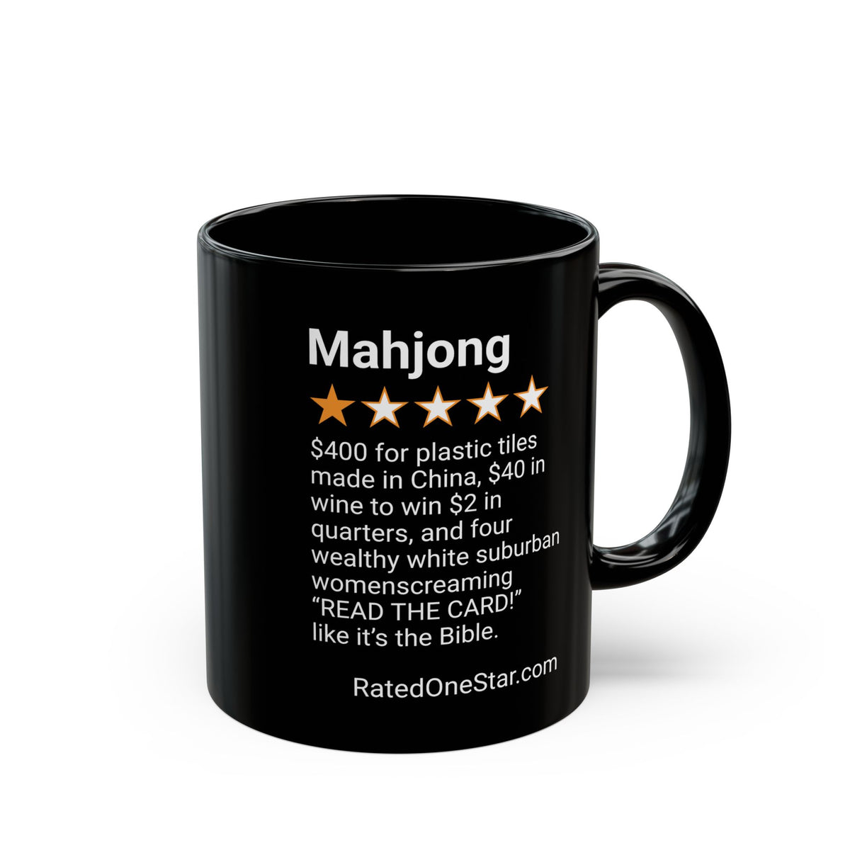 MAHJONG - BIBLE - BLACK MUG