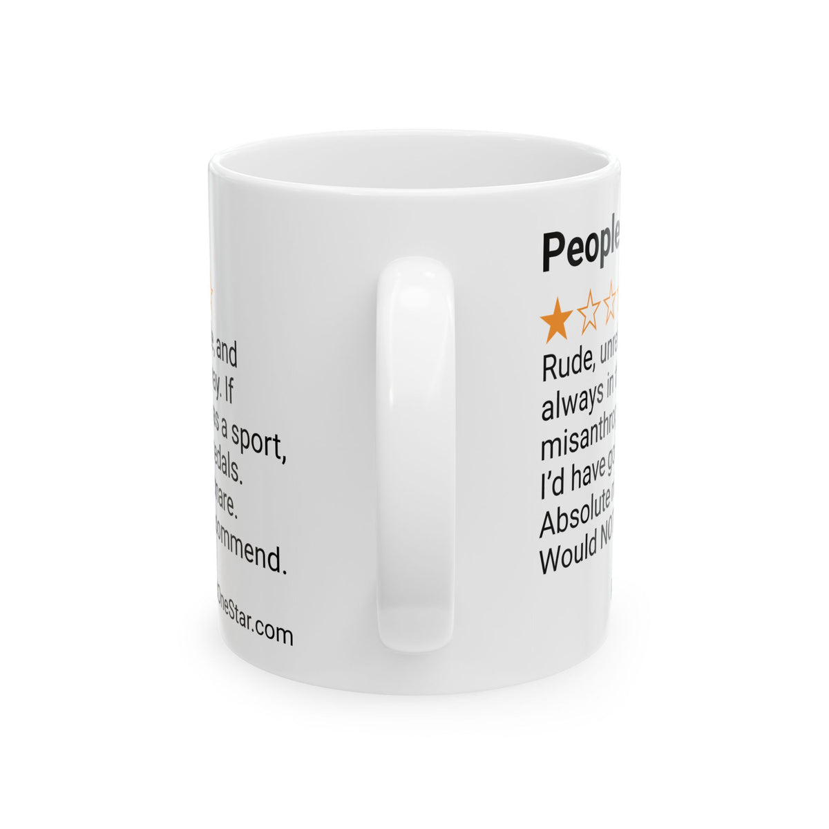 PEOPLE - RUDE - WHITE MUG