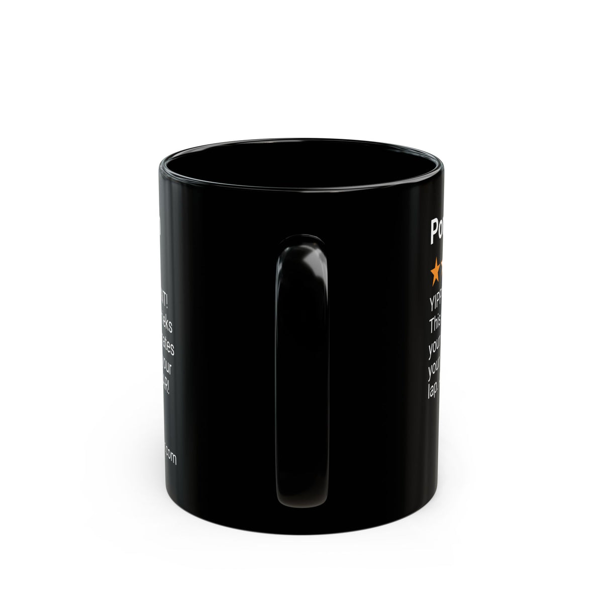 DOGS - POMERANIAN - BLACK MUG