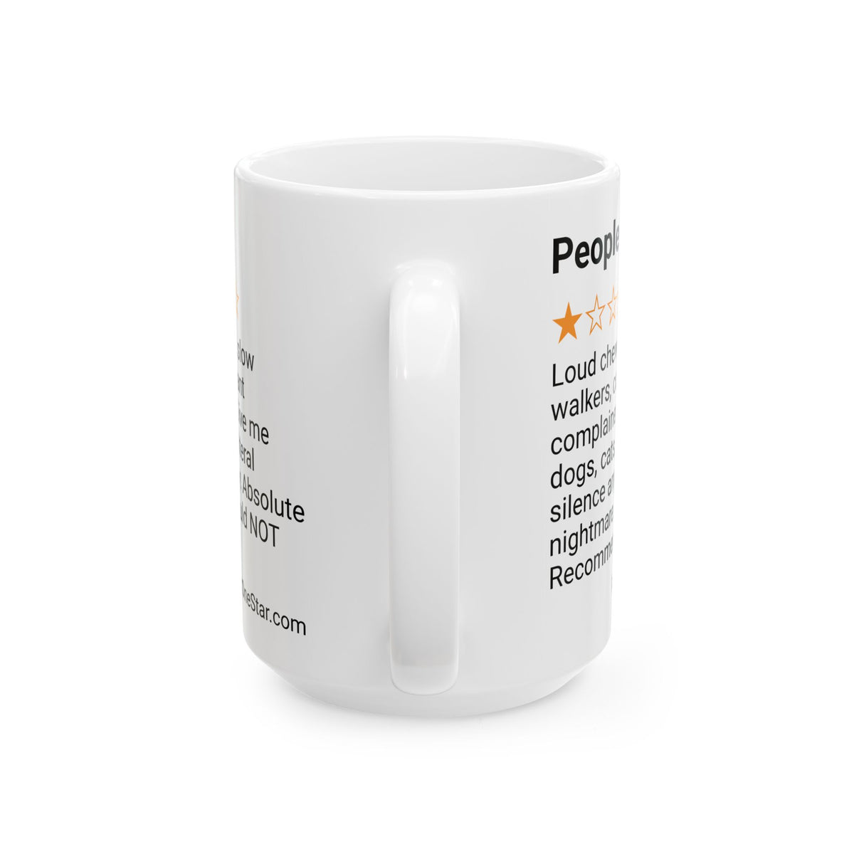 PEOPLE - LOUD CHEWERS - WHITE MUG
