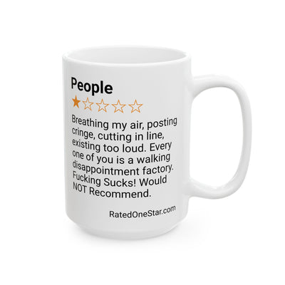 PEOPLE - POSTING CRINGE - WHITE MUG