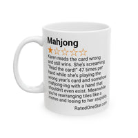 MAHJONG - READ THE CARD - WHITE MUG