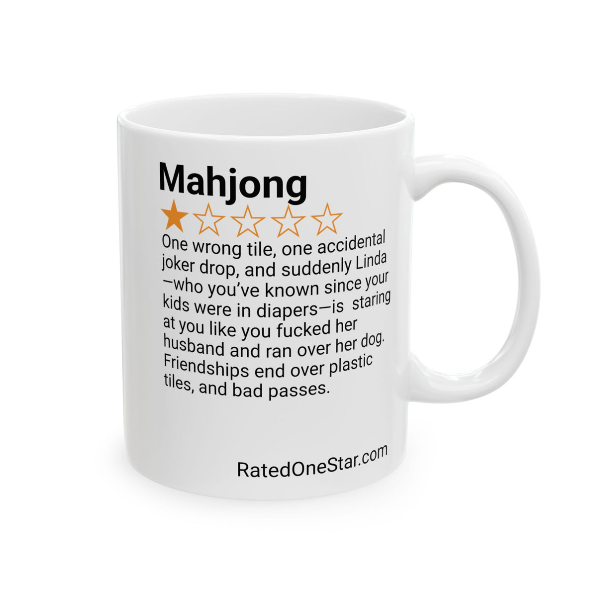 MAHJONG - BAD PASSES - WHITE MUG