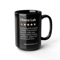 DOGS - CHOCO LAB - BLACK MUG