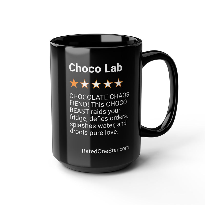DOGS - CHOCO LAB - BLACK MUG