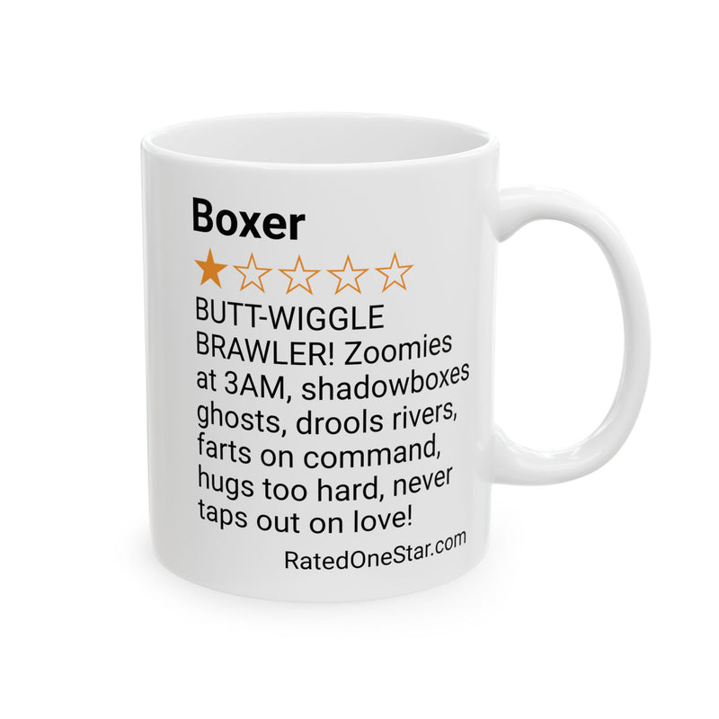 DOGS - BOXER - WHITE MUG