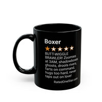 DOGS - BOXER - BLACK MUG