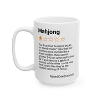 MAHJONG - PLASTIC SHIT MADE IN CHINA - WHITE MUG