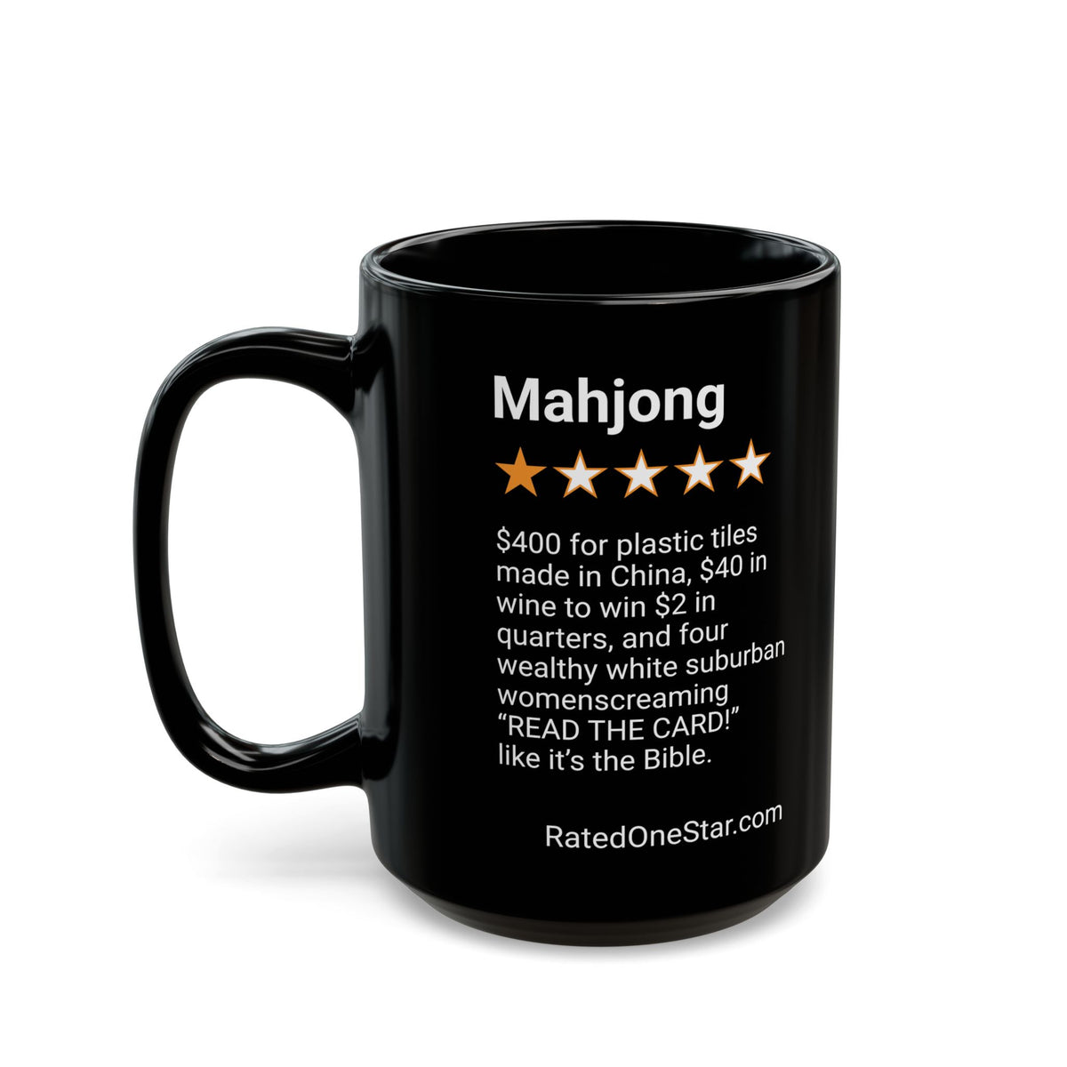 MAHJONG - BIBLE - BLACK MUG