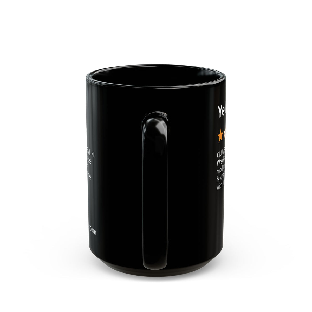 DOGS - YELLOW LAB - BLACK MUG