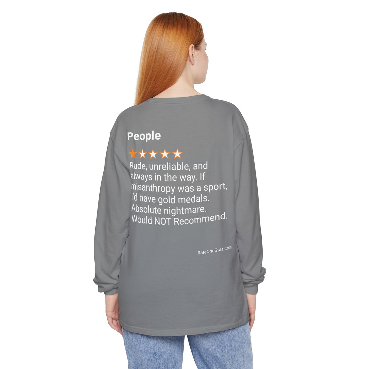 PEOPLE - RUDE - BACK PRINT