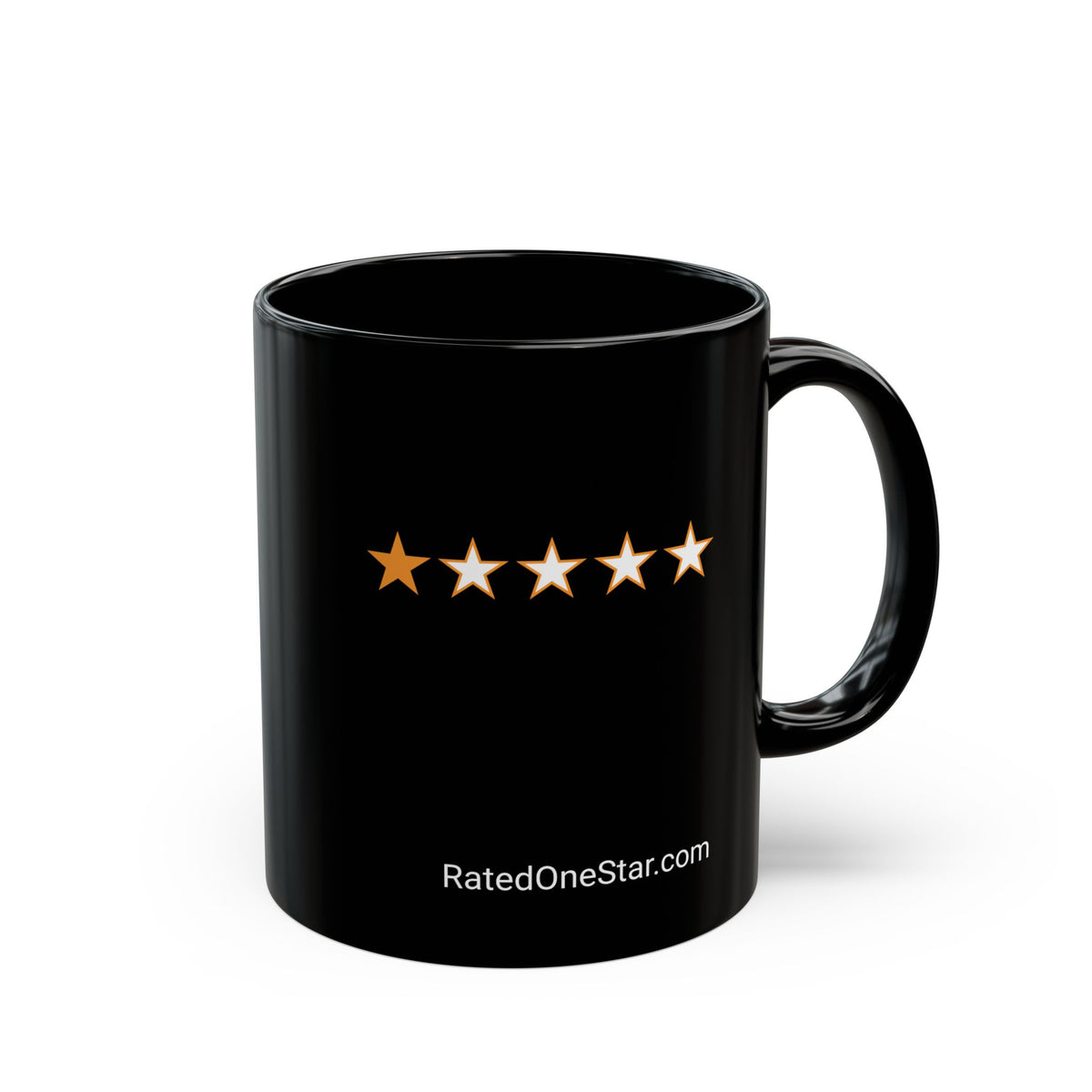 RATED ONE STAR - BLACK MUG