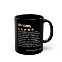 MAHJONG - READ THE CARD - BLACK MUG