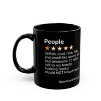 PEOPLE - SELFISH - BLACK MUG