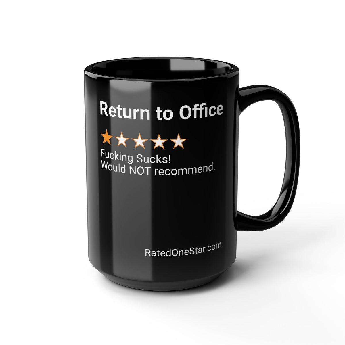 RETURN TO OFFICE - BLACK MUG