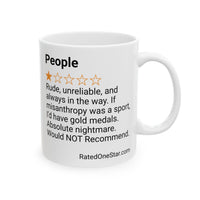PEOPLE - RUDE - WHITE MUG