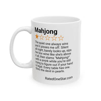 MAHJONG - QUIET ONE - WHITE MUG