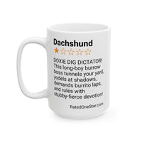 DOGS - DACHSHUND - WHITE MUG
