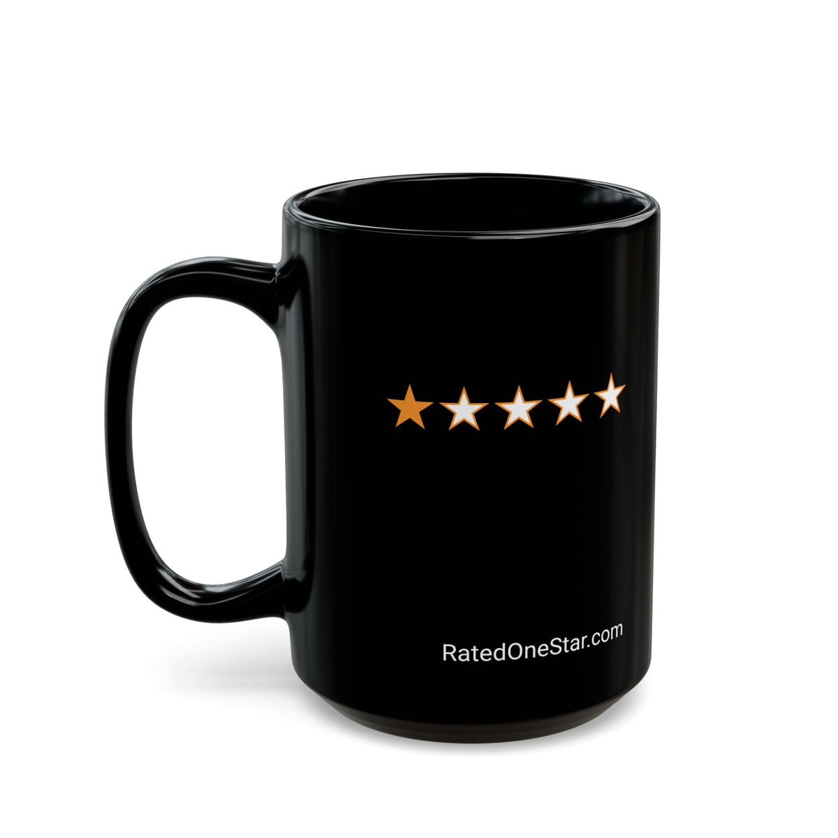 RATED ONE STAR - BLACK MUG