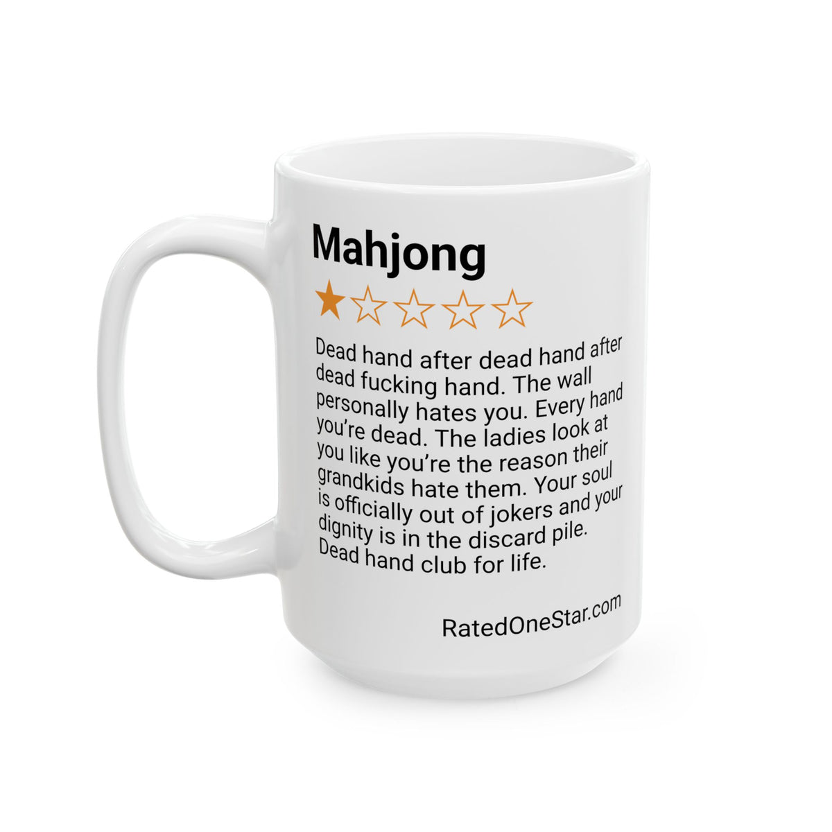 MAHJONG - DEAD HAND - WHITE MUG