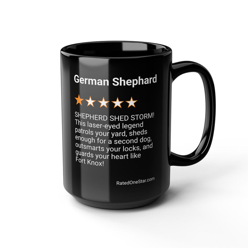 DOGS - GERMAN SHEPHERD - BLACK MUG