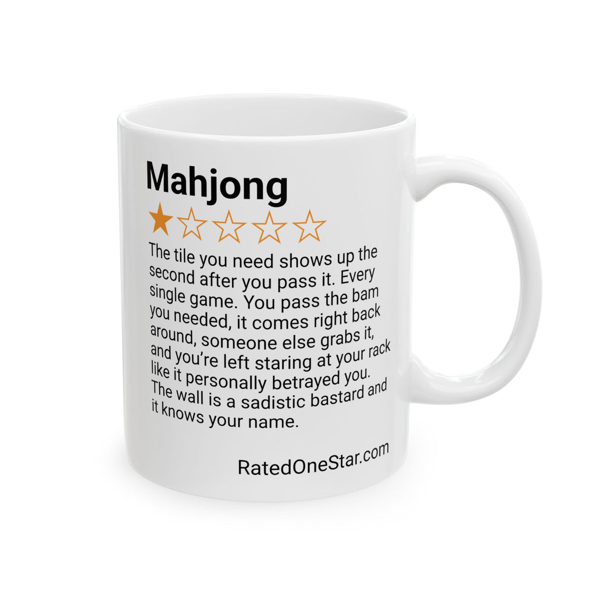 MAHJONG - TILE YOU NEED  - WHITE MUG