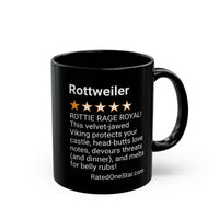DOGS - ROTTWEILER - BLACK MUG