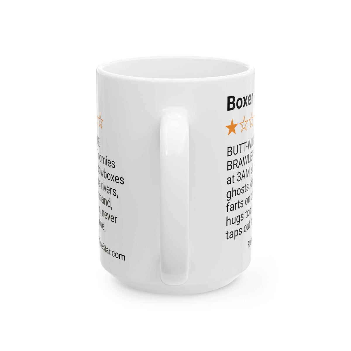 DOGS - BOXER - WHITE MUG