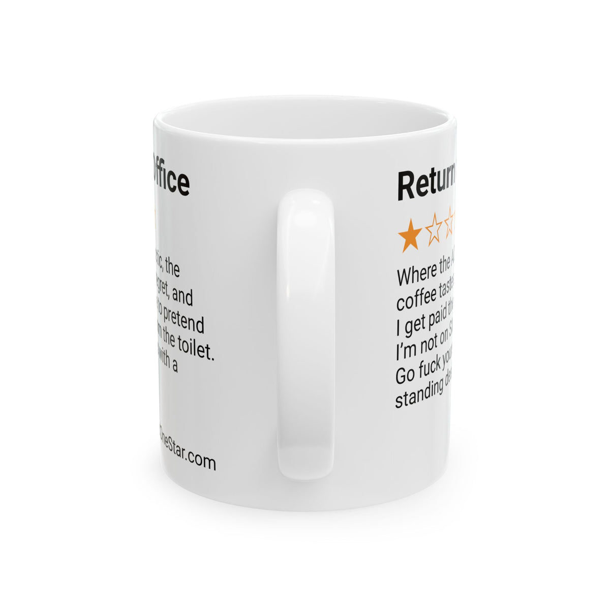 RETURN TO OFFICE - REGRET - WHITE MUG