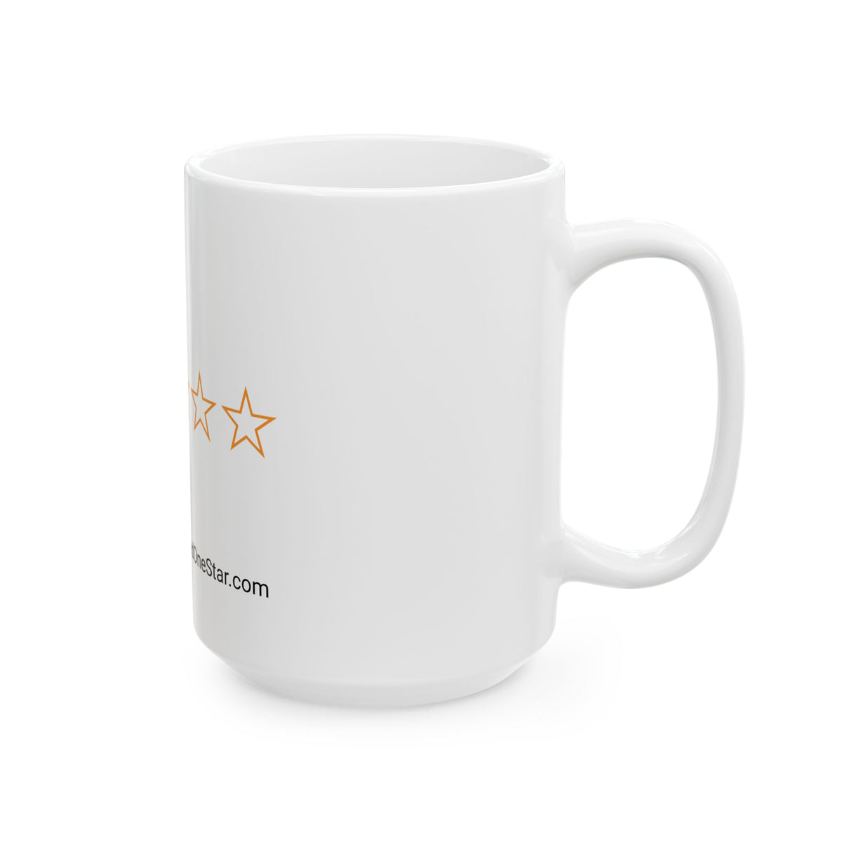 RATED ONE STAR - MUG WHITE