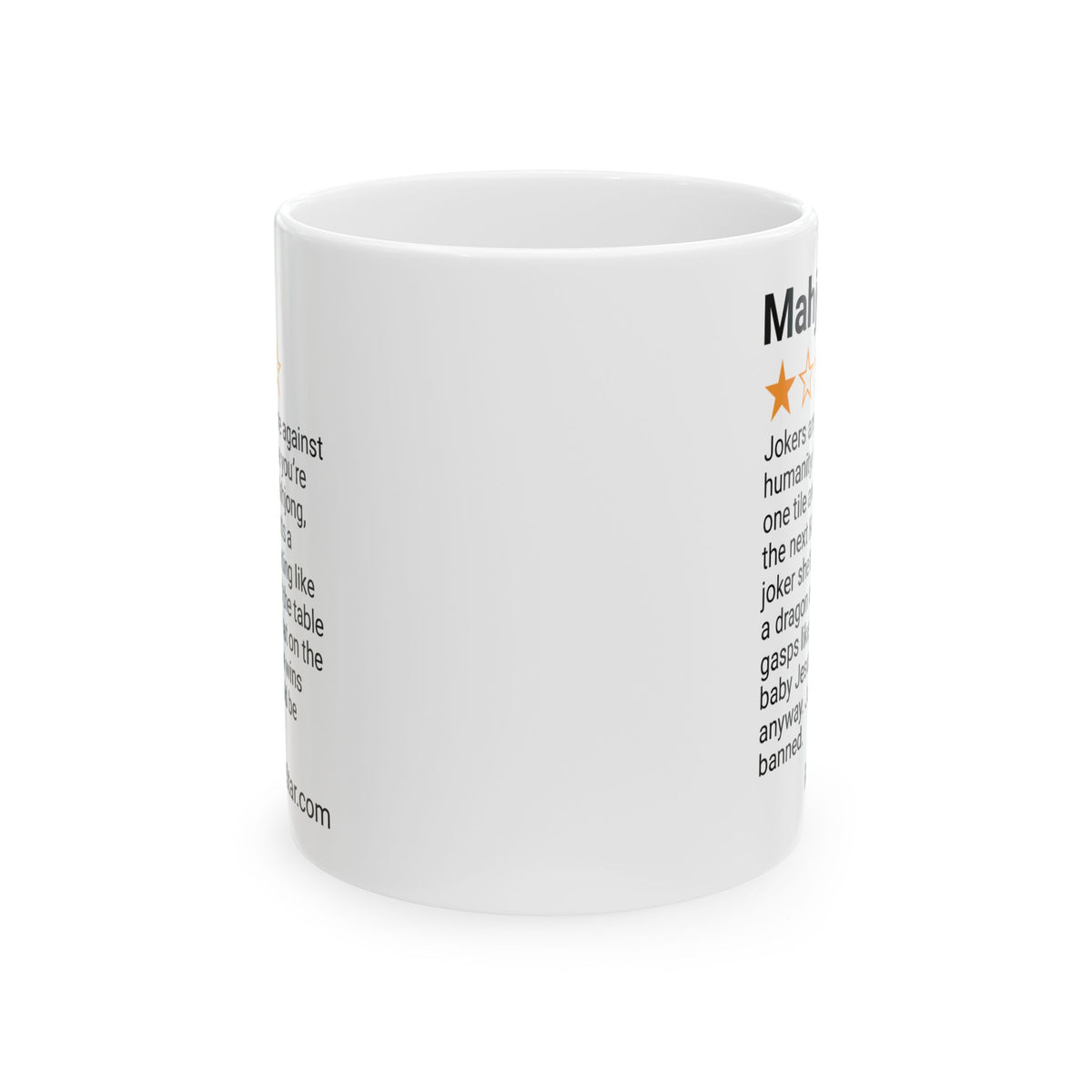 MAHJONG - JOKERS - WHITE MUG