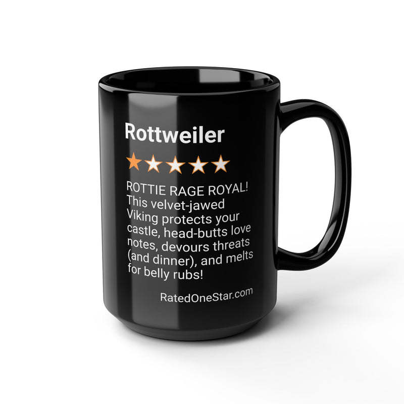 DOGS - ROTTWEILER - BLACK MUG