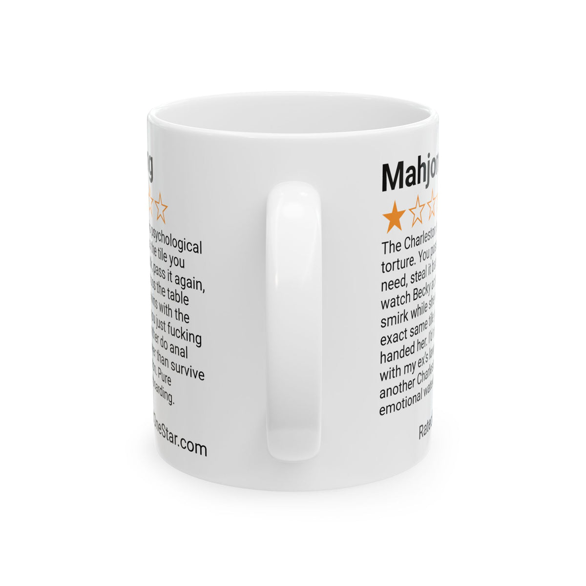 MAHJONG - CHARLESTON - WHITE MUG