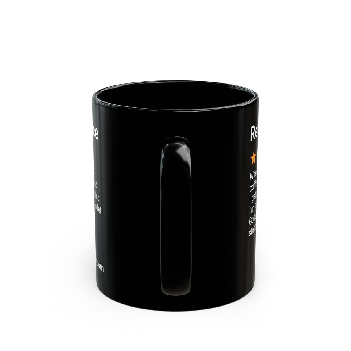 RETURN TO OFFICE - REGRET - BLACK MUG