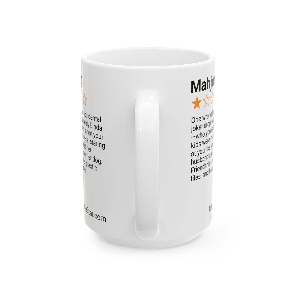 MAHJONG - BAD PASSES - WHITE MUG