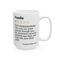DOGS - POODLE - WHITE MUG