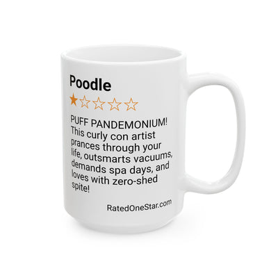 DOGS - POODLE - WHITE MUG