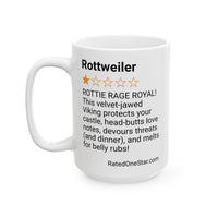 DOGS - ROTTWEILER - WHITE MUG
